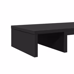 vidaXL Monitor Stand Computer Monitor Riser Adjustable Black Engineered Wood - Additional view 6
