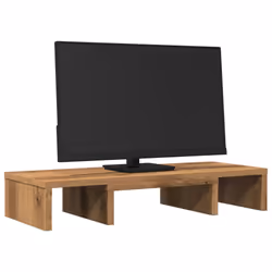 vidaXL Monitor Stand Adjustable Monitor Riser Artisian Oak Engineered Wood