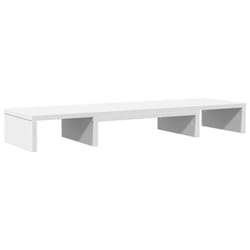 vidaXL Monitor Stand Riser Adjustable Display Computer Stand Engineered Wood - white
