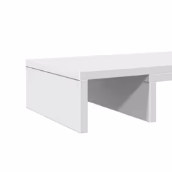vidaXL Monitor Stand Riser Adjustable Display Computer Stand Engineered Wood - white - Additional view 6