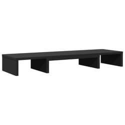 vidaXL Monitor Stand Riser Adjustable Display Computer Stand Engineered Wood - black