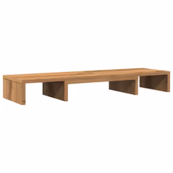 vidaXL Monitor Stand Riser Adjustable Display Computer Stand Engineered Wood - oak - Additional view 5