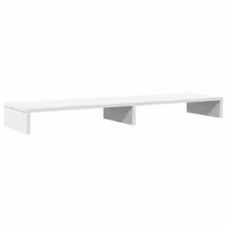 vidaXL Monitor Stand Riser Computer Stand Office Display Stand Engineered Wood - white, 100 x 27 x 10 cm - Additional view 5