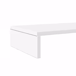 vidaXL Monitor Stand Riser Computer Stand Office Display Stand Engineered Wood - white, 100 x 27 x 10 cm - Additional view 6