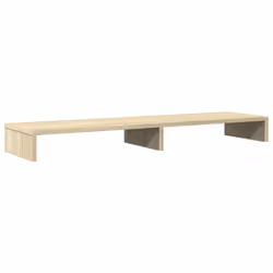vidaXL Monitor Stand Riser Computer Stand Office Display Stand Engineered Wood - sonoma oak, 100 x 27 x 10 cm - Additional view 5