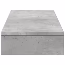 vidaXL Monitor Stand Riser Computer Stand Office Display Stand Engineered Wood - concrete grey, 100 x 27 x 10 cm - Additional view 4