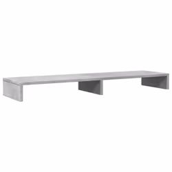 vidaXL Monitor Stand Riser Computer Stand Office Display Stand Engineered Wood - concrete grey, 100 x 27 x 10 cm - Additional view 5