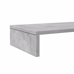 vidaXL Monitor Stand Riser Computer Stand Office Display Stand Engineered Wood - concrete grey, 100 x 27 x 10 cm - Additional view 6