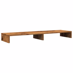 vidaXL Monitor Stand Riser Computer Stand Office Display Stand Engineered Wood - old wood, 100 x 27 x 10 cm - Additional view 5