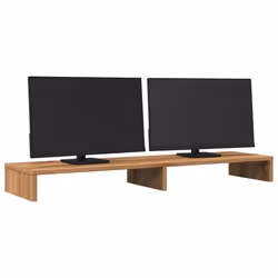 vidaXL Monitor Stand Riser Computer Stand Office Display Stand Engineered Wood - artisan oak, 100 x 27 x 10 cm - Additional view 2