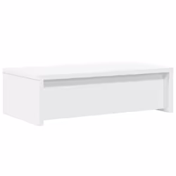 vidaXL Monitor Stand Computer Monitor Riser with Drawers White Engineered Wood - Additional view 6