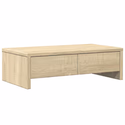 vidaXL Monitor Stand with Drawers Monitor Riser Sonoma Oak Engineered Wood