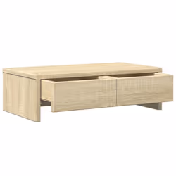 vidaXL Monitor Stand with Drawers Monitor Riser Sonoma Oak Engineered Wood - Additional view 4