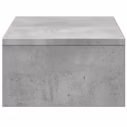 vidaXL Monitor Stand with Drawers Monitor Riser Concrete Grey Engineered Wood - Additional view 5