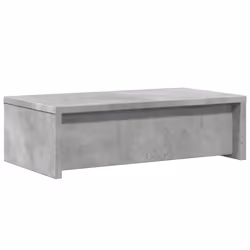 vidaXL Monitor Stand with Drawers Monitor Riser Concrete Grey Engineered Wood - Additional view 6