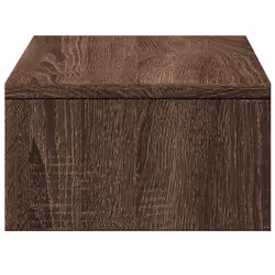 vidaXL Monitor Stand with Drawers Monitor Riser Brown Oak Engineered Wood - Additional view 5