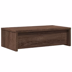 vidaXL Monitor Stand with Drawers Monitor Riser Brown Oak Engineered Wood - Additional view 6