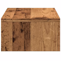 vidaXL Monitor Stand with Drawers Computer Riser Old Wood Engineered Wood - Additional view 5