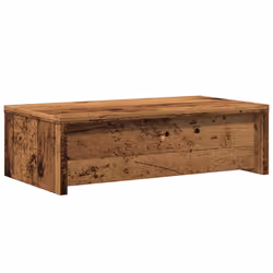 vidaXL Monitor Stand with Drawers Computer Riser Old Wood Engineered Wood - Additional view 6
