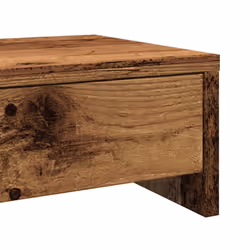 vidaXL Monitor Stand with Drawers Computer Riser Old Wood Engineered Wood - Additional view 7
