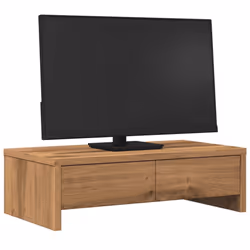 vidaXL Monitor Stand with Drawers Monitor Riser Artisian Oak Engineered Wood - Additional view 2