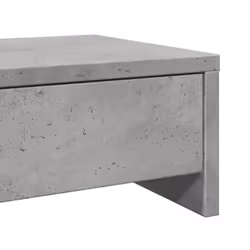 vidaXL Monitor Stand with Drawers Monitor Riser Display Stand Engineered Wood - concrete grey - Additional view 7