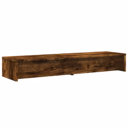 vidaXL Monitor Stand with Drawers Monitor Riser Display Stand Engineered Wood - smoked oak - Additional view 6