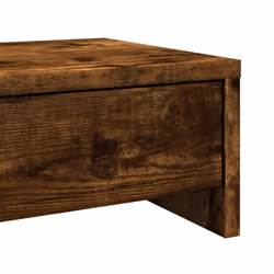 vidaXL Monitor Stand with Drawers Monitor Riser Display Stand Engineered Wood - smoked oak - Additional view 7