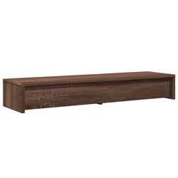 vidaXL Monitor Stand with Drawers Monitor Riser Display Stand Engineered Wood - brown oak - Additional view 6