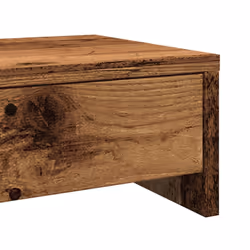 vidaXL Monitor Stand with Drawers Monitor Riser Display Stand Engineered Wood - old wood - Additional view 7