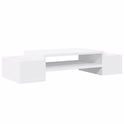 vidaXL Monitor Stand with Storage Monitor Stand Display Stand Engineered Wood - white, 70 x 27 x 15 cm - Additional view 5
