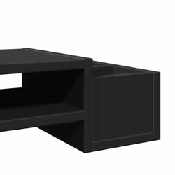 vidaXL Monitor Stand with Storage Monitor Stand Display Stand Engineered Wood - black, 70 x 27 x 15 cm - Additional view 6