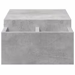 vidaXL Monitor Stand with Storage Monitor Stand Display Stand Engineered Wood - concrete grey, 70 x 27 x 15 cm - Additional view 4