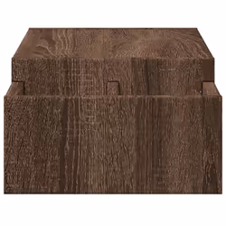 vidaXL Monitor Stand with Storage Monitor Stand Display Stand Engineered Wood - brown oak, 70 x 27 x 15 cm - Additional view 4