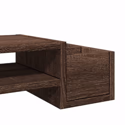 vidaXL Monitor Stand with Storage Monitor Stand Display Stand Engineered Wood - brown oak, 70 x 27 x 15 cm - Additional view 6
