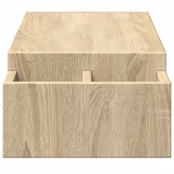vidaXL Monitor Stand with Storage Monitor Stand Display Stand Engineered Wood - sonoma oak, 100 x 27 x 15 cm - Additional view 4