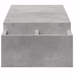 vidaXL Monitor Stand with Storage Monitor Stand Display Stand Engineered Wood - concrete grey, 100 x 27 x 15 cm - Additional view 4