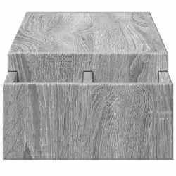 vidaXL Monitor Stand with Storage Monitor Stand Display Stand Engineered Wood - grey sonoma, 100 x 27 x 15 cm - Additional view 4