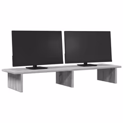 vidaXL Monitor Stand Computer Stand Display Stand Grey Sonoma Engineered Wood