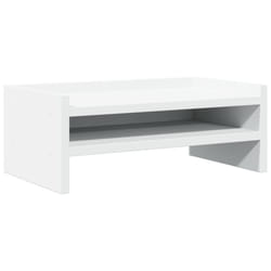 vidaXL Monitor Stand Desk Riser Computer Stand Display Stand Engineered Wood - white