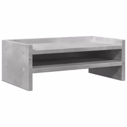 vidaXL Monitor Stand Desk Riser Computer Stand Display Stand Engineered Wood - concrete grey