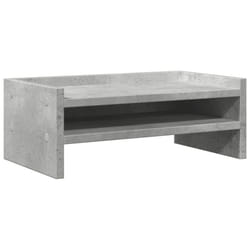 vidaXL Monitor Stand Desk Riser Computer Stand Display Stand Engineered Wood - concrete grey