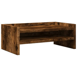 vidaXL Monitor Stand Desk Riser Computer Stand Display Stand Engineered Wood - smoked oak