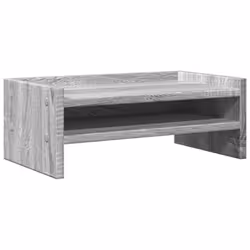 vidaXL Monitor Stand Desk Riser Computer Stand Display Stand Engineered Wood - grey sonoma
