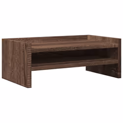 vidaXL Monitor Stand Desk Riser Computer Stand Display Stand Engineered Wood - brown oak