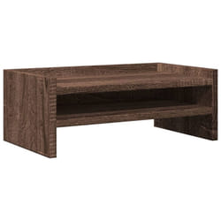 vidaXL Monitor Stand Desk Riser Computer Stand Display Stand Engineered Wood - brown oak