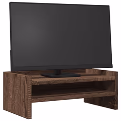 vidaXL Monitor Stand Desk Riser Computer Stand Display Stand Engineered Wood - brown oak