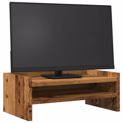 vidaXL Monitor Stand Desk Riser Computer Stand Display Stand Engineered Wood - old wood