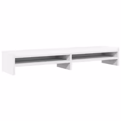 vidaXL Monitor Stand Computer Stand Display Riser Stand White Engineered Wood