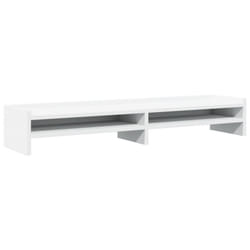 vidaXL Monitor Stand Computer Stand Display Riser Stand White Engineered Wood